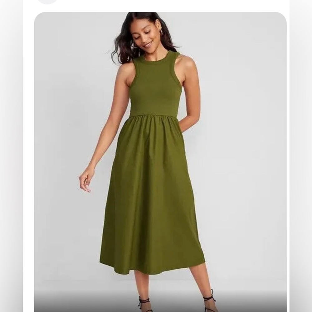 Old Navy Fit & Flare High Neck Dress